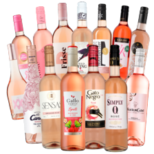 Alle rosé*
* m.u.v. Victoria rosé en St. Sagnol Mediteranee rosé